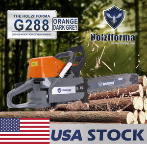 US STOCK - 87cc Holzfforma® G288 Gasoline Chain Saw Power Head Without Guide Bar and Chain Top Quality By Farmertec All parts are For Husqvarna 288 Chainsaw 2-4 Days Delivery Time Fast Shipping For US Customers Only