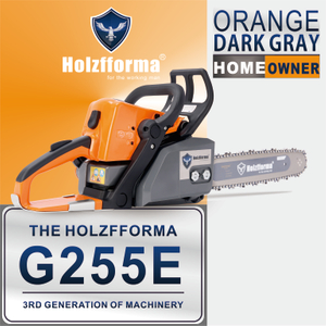 45.4cc Holzfforma® Orange Dark Gray G255E Easy Start Gasoline Chain Saw Power Head Only Without Guide Bar and Saw Chain All Parts Are For MS250 MS230 MS210 025 023 025 Chainsaw