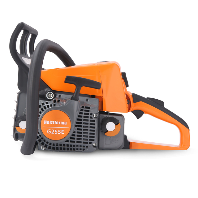 45.4cc Holzfforma® Orange Dark Gray G255E Easy Start Gasoline Chain Saw Power Head Only Without Guide Bar and Saw Chain All Parts Are For MS250 MS230 MS210 025 023 025 Chainsaw