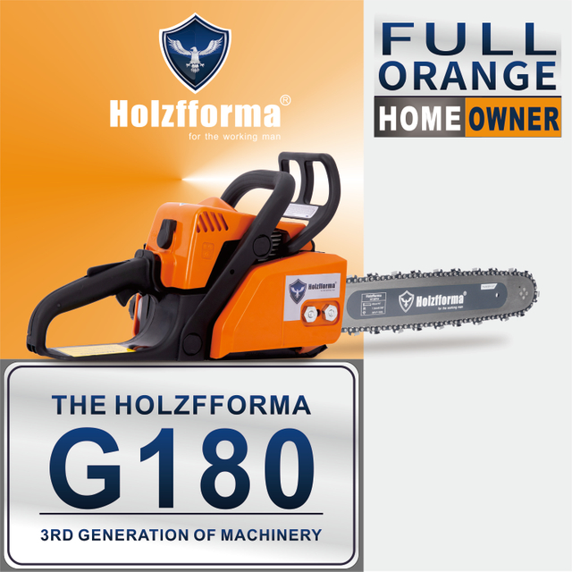 31.8cc Holzfforma® G180 Gasoline Chain Saw Power Head Orange Color Only Without Guide Bar and Saw Chain All Parts Are For MS180 018 Chainsaw