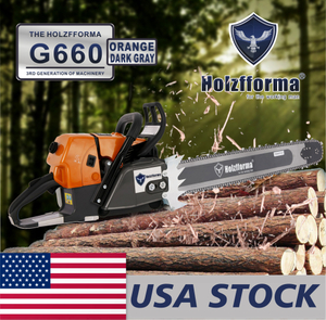 US STOCK - 92cc Holzfforma® G660 Gasoline Chain Saw Power Head Without Guide Bar and Chain Top Quality By Farmertec All parts are For MS660 066 Chainsaw 2-4 Days Delivery Time Fast Shipping For US Customers Only