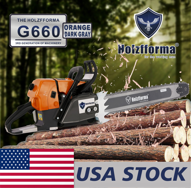 US STOCK - 92cc Holzfforma® G660 Gasoline Chain Saw Power Head Without Guide Bar and Chain Top Quality By Farmertec All parts are For MS660 066 Chainsaw 2-4 Days Delivery Time Fast Shipping For US Customers Only