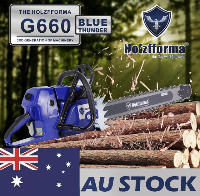 AU STOCK only to AU ADDRESS - Holzfforma® 92cc Blue Thunder G660 MS660 066 Gasoline Chain Saw Power Head Without Bar and Chain 2-4 Days Delivery Time Fast Shipping For AU Customers Only