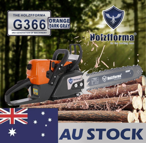 AU STOCK only to AU ADDRESS -59cc Holzfforma® Orange Dark Gray G366 Gasoline Chain Saw Power Head Only Without Guide Bar and Saw Chain Parts Are For MS361 Chainsaw