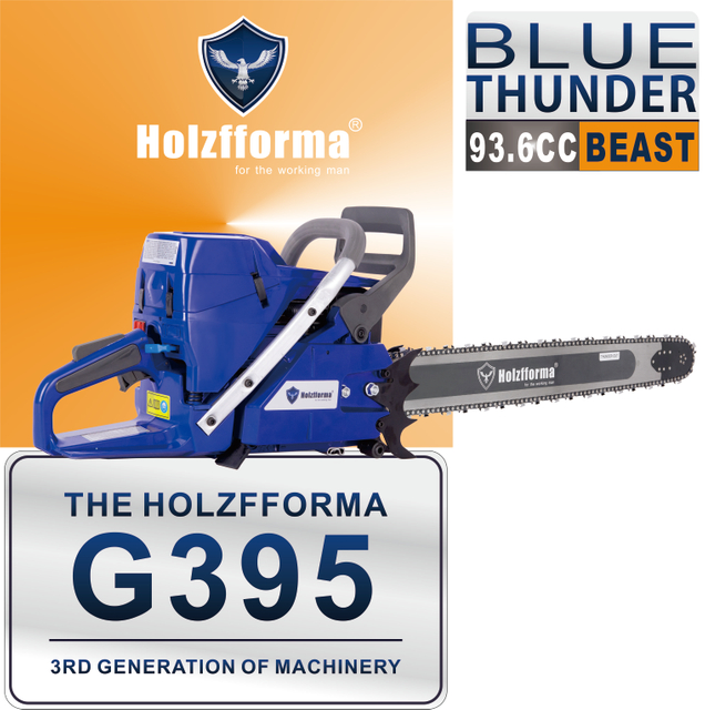 93.6cc Holzfforma® G395 Gasoline Chain Saw Power Head 56mm Bore Without Guide Bar and Chain Top Quality By Farmertec All parts are For Husqvarna 394 395 Chainsaw