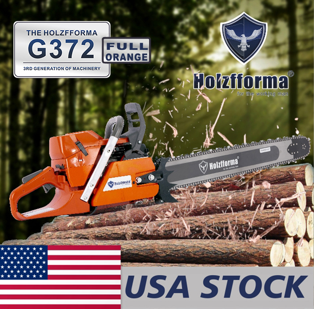 US STOCK - 71cc Holzfforma® G372 Gasoline Chain Saw Power Head Without Guide Bar and Chain Top Quality By Farmertec All Parts Are For Husqvarna 372XP Chainsaw 2-4 Days Delivery Time Fast Shipping For US Customers Only