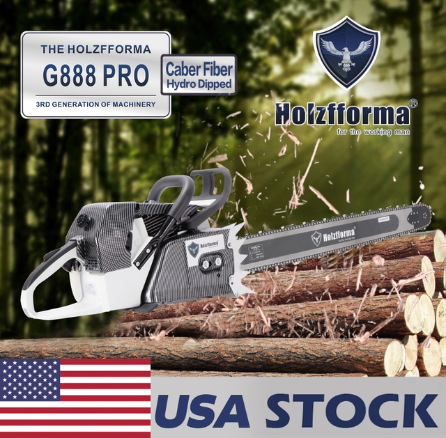 US STOCK-122cc Holzfforma® G888 Gasoline Chain Saw Power Head No Guide Bar and Chain Produced By Farmertec All parts fit MS880 088 Chainsaw 2-4 Days Delivery Time Fast Shipping For US Customers Only