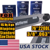 US STOCK -Holzfforma 76Inch 3/8" .063"220 Drive Links Solid Guide Bar Full Chisel Saw Skip Ripping Chain Combo For HUS 365 372 385 390 394 395 480 562 570 575 Chainsaw 2-4 Days For US Customers Only