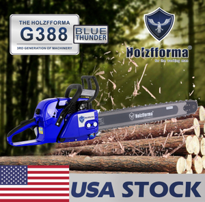 US STOCK - 72cc Holzfforma® Blue Thunder G388 Gasoline Chain Saw Power Head Only Without Guide Bar and Saw Chain All Parts Are For 038 038 AV 038 MS380 MS381 MAGNUM Chainsaw 2-4 Days Delivery Time Fast Shipping For US Customers Only