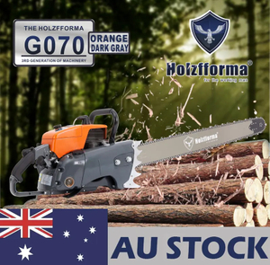 AU Stock - 105cc Holzfforma® Orange Dark Gray G070 Gasoline Chain Saw Power Head Only Without Guide Bar and Saw Chain All Parts Are For 070 090 MAGNUM Chainsaw