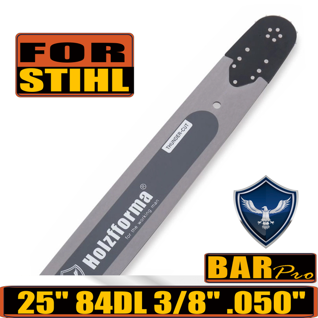 Holzfforma® Pro 24 or 25inch 3/8 .050 84DL Guide Bar For Stihl MS360 MS361 MS362 MS380 MS390 MS440 MS441 MS460 MS461 MS660 MS661 MS650