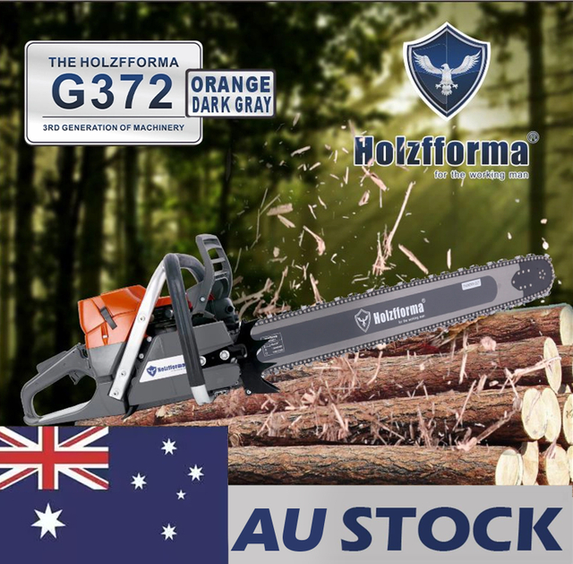 AU STOCK - 71cc Holzfforma® G372 Gasoline Chain Saw Power Head 50mm Bore Without Guide Bar Chain Top Quality By Farmertec All Parts Are For Husqvarna 372XP Chainsaw With Wrap Around Handle Bar 