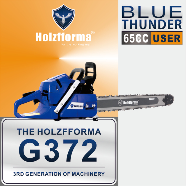65cc Holzfforma® Blue Thunder G372 Gasoline Chain Saw Power Head Without Guide Bar and Chain Top Quality By Farmertec All Parts Are For Husqvarna 365 Chainsaw