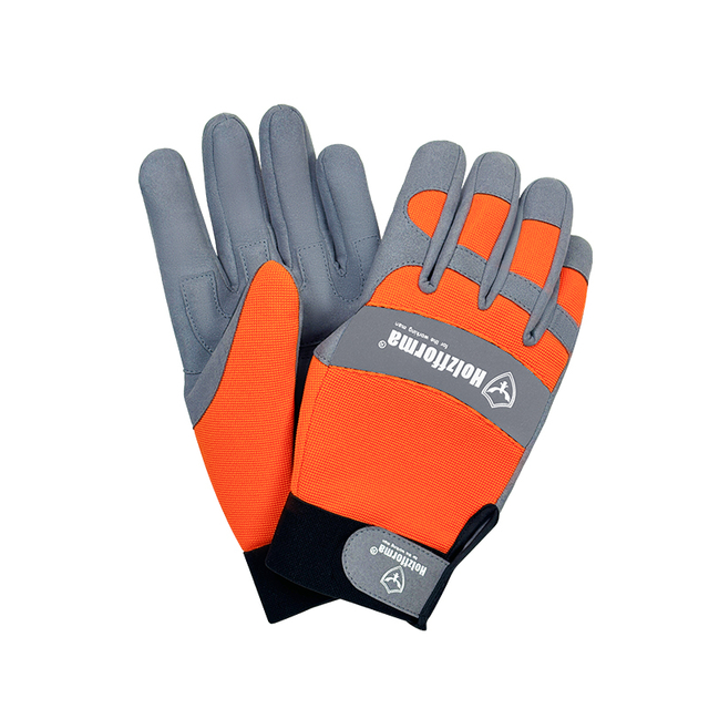 Holzfforma Anti-cut Protective Microfiber Leather Work Gloves with Closed Waistband Medium Size