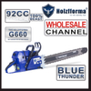 10 SAW BULK ORDER(Minimum Order Quantity 10 units) 92cc Holzfforma® Blue Thunder G660 Gasoline Chain Saws Power Head Without Guide Bar and Chain Top Quality By Farmertec All parts are For MS660 066 Chainsaw