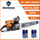 Holzfforma 92CC G660 Gas Chainsaw Power Head With 52" Guide Bar Standard Ripping Skip Chain For MS660 066