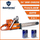 Holzfforma 71CC G372 Gas Chainsaw Power Head With 24" Guide Bar Standard Ripping Skip Chain For Hus 372XP