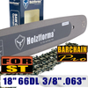 Holzfforma® 18 Guide Bar &Saw Chain Combo 3/8 .063 66DL For Stihl Chainsaw MS361 MS362 MS380 MS390 MS440 MS441 MS460 MS461 MS660 MS661 MS650