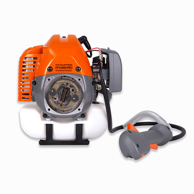 41.5cc Holzfforma FF143RII STANDARD Brush Cutter Assembly With Drive tube M12x1.75 Gear Head Handle bar Trimmer blade Full harness Produced By Farmertec All Parts Are Compatible With Husq 143R II