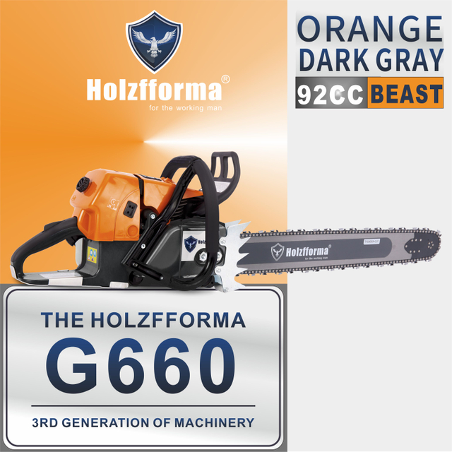 92cc Holzfforma® G660 Gasoline Chain Saw Power Head Without Guide Bar and Chain Top Quality By Farmertec All parts are For MS660 066 Chainsaw