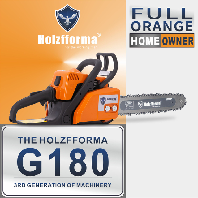 31.8cc Holzfforma® G180 Gasoline Chain Saw Power Head Orange Color Only Without Guide Bar and Saw Chain All Parts Are For MS180 018 Chainsaw