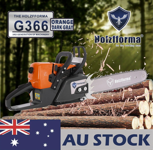 AU STOCK only to AU ADDRESS -59cc Holzfforma® Orange Dark Gray G366 Gasoline Chain Saw Power Head Only Without Guide Bar and Saw Chain Parts Are For MS361 Chainsaw