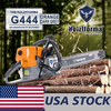 US 71cc Holzfforma® Orange Dark Gray G444 Gasoline Chain Saw Power Head Without Guide Bar and Chain Top Quality By Farmertec All parts are For MS440 044 Chainsaw