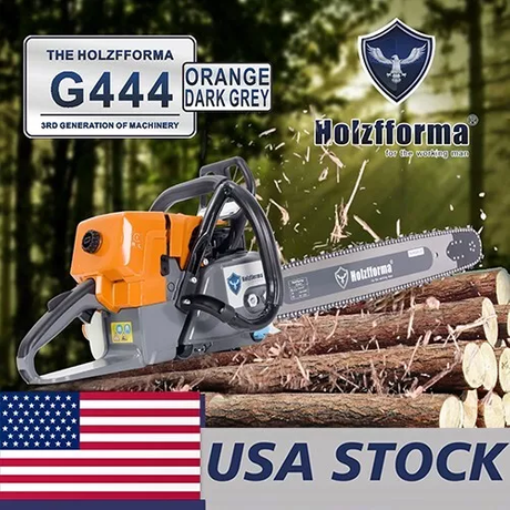 US 71cc Holzfforma® Orange Dark Gray G444 Gasoline Chain Saw Power