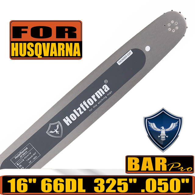 .325 .050 16inch 66 Drive Links Holzfforma® Guide Bar For Many Husqvarna Chainsaws like Husqvarna 36 41 50 51 55 336 340 345 350 351 353 346xp 435 440 445 450 455 460 Poulan