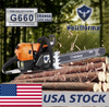 US STOCK - 92cc Holzfforma® G660 Gasoline Chain Saw Power Head Without Guide Bar and Chain Top Quality By Farmertec All parts are For MS660 066 Chainsaw 2-4 Days Delivery Time Fast Shipping For US Customers Only