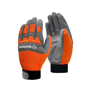 Holzfforma Anti-cut Protective Microfiber Leather Work Gloves with Closed Waistband Medium Size