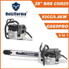 Holzfforma G660PRO 92cc 4.8kw Gasoline Chainsaw With 3/8".063" 28inch 92DL Guide Bar And Chain