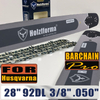 Holzfforma® 28 Inch 3/8 .050 92DL Bar & Full Chisel Chain Combo For Husqvarna 61 66 262 xp 266 268 272 xp 281 288 362 365 372 xp 385 390 394 395 480 562 570 575