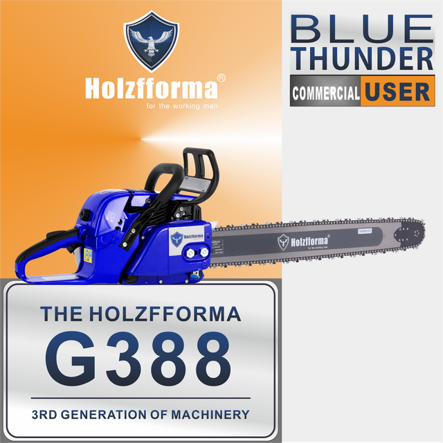 72cc Holzfforma® Blue Thunder G388 Gasoline Chain Saw Power Head Only Without Guide Bar and Saw Chain All Parts Are For 038 038 AV 038 MS380 MS381 MAGNUM Chainsaw