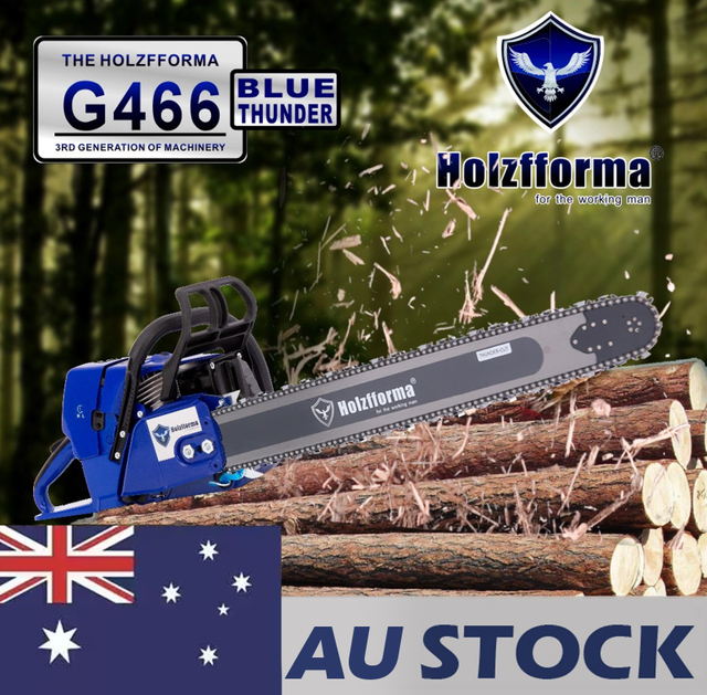 AU STOCK - 76.5cc Holzfforma® Blue Thunder G466 Gasoline Chain Saw Power Head Without Guide Bar and Chain All parts are For MS460 046 Chainsaw 2-4 Days Delivery Time Fast Shipping For AU Customers Only