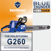 50.2cc Holzfforma® Blue Thunder G260 Gasoline Chain Saw Power Head Without Guide Bar and Chain Top Quality By Farmertec All Parts Are For Stihl MS260 026 MS240 024 Chainsaw