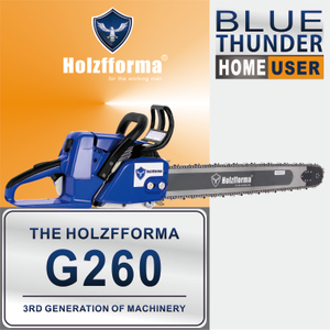 50.2cc Holzfforma® Blue Thunder G260 Gasoline Chain Saw Power Head Without Guide Bar and Chain Top Quality By Farmertec All Parts Are For Stihl MS260 026 MS240 024 Chainsaw