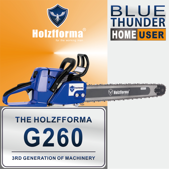 50.2cc Holzfforma® Blue Thunder G260 Gasoline Chain Saw Power Head Without Guide Bar and Chain Top Quality By Farmertec All Parts Are For Stihl MS260 026 MS240 024 Chainsaw