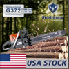 US STOCK - 71cc Holzfforma® G372 Gasoline Chain Saw Power Head 50mm Bore Without Guide Bar and Chain Top Quality By Farmertec All Parts Are For Husqvarna 372XP Chainsaw With Wrap Around Handle Bar 2-4 Days Delivery Time Fast Shipping For US Customers Only