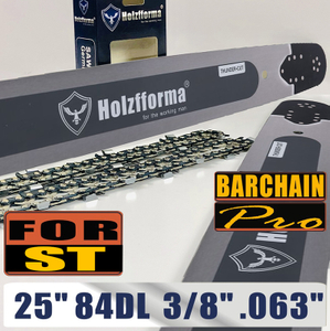 Holzfforma® 25inch Guide Bar & Full Chisel Saw Chain Combo 3/8 .063 84DL For Stihl Chainsaw MS361 MS362 MS380 MS390 MS440 MS441 MS460 MS461 MS660 MS661 MS650