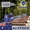 AU STOCK only to AU ADDRESS - 59cc Holzfforma® Blue Thunder G366 Gasoline Chain Saw Power Head Only Without Guide Bar and Saw Chain Parts Are For MS361 Chainsaw 2-4 Days Delivery Time Fast Shipping For AU Customers Only