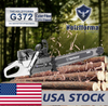 US STOCK - 71cc Holzfforma G372 PRO Top Grade Chainsaw With Walbro Carburetor Italy Tech Nikasil Cylinder Meteor Piston Caber Ring NGK Plug Double Bumper Strips 2-4 Days Delivery Time Fast Shipping For US Customers Only