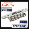 20inch 3/8" .058" 68DL Saw chain and Guide Bar Combo For JonCutter G5800 Chainsaw