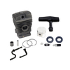 46mm Cylinder Piston Kit Fuel Line Fuel Filter Oil Hose Oil Filter Oil Seal Set Piston Needle Cage Starter Grip For Stihl MS390 Chainsaw