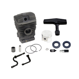 46mm Cylinder Piston Kit Fuel Line Fuel Filter Oil Hose Oil Filter Oil Seal Set Piston Needle Cage Starter Grip For Stihl MS390 Chainsaw