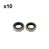 Holzfforma 10PCS FarmerBoss™ Oil Seal Set(fluororubber) 15x26x7，15x24x7 For ST TS410 Concrete Cut Off Saw #9630 951 1696,9640 003 1570