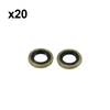 Holzfforma 20PCS Oil Seal Set 15x26x4 For HUS 51 55 357 359 254 257 262 Chainsaw #505 27 57-19