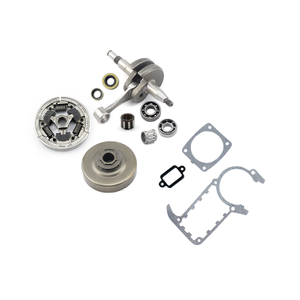 Drum Needle Cage Oil Seal Set Crankshaft Grooved Ball Bearing Full Gasket Kit Piston Needle Cage Clutch 3/8"-7 Chain Sprocket Replacement Spare Parts For Stihl MS361 Chainsaw