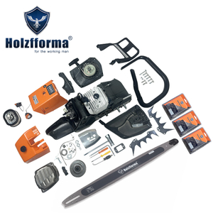Holzfforma 122CC G888 Gasoline Chain Saw Power Head With 62inch Three Chains And Bar Already Tested All parts are For MS880 088 Chainsaw Covers Muffler and Air Filter not Assembled For US Customers
