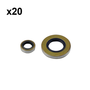 Holzfforma 20PCS Oil Seal Set 25x47x7,15x24x7 For ST 051 TS510 Concrete Cut Off Saw #9629 003 2900,9640 003 1570
